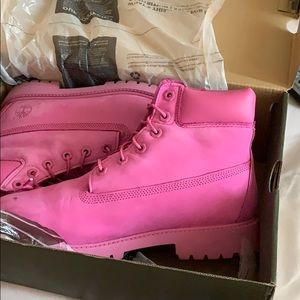 Pink Timberlands
